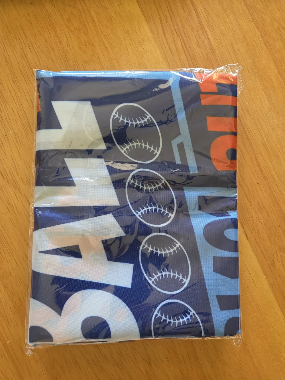 Graphic Navy Blue & Orange Wall Tapestry - BL101